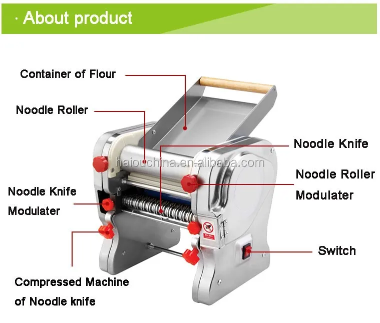 RSS-180C electrical ss410/ss430 noodle maker imperia pasta machine