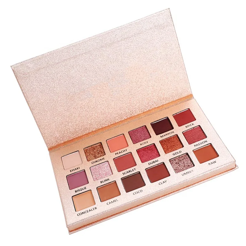 OEM ODM Makeup 18 Colors Eyeshadow Palette High Quality Private Logo Nude Eyeshadow