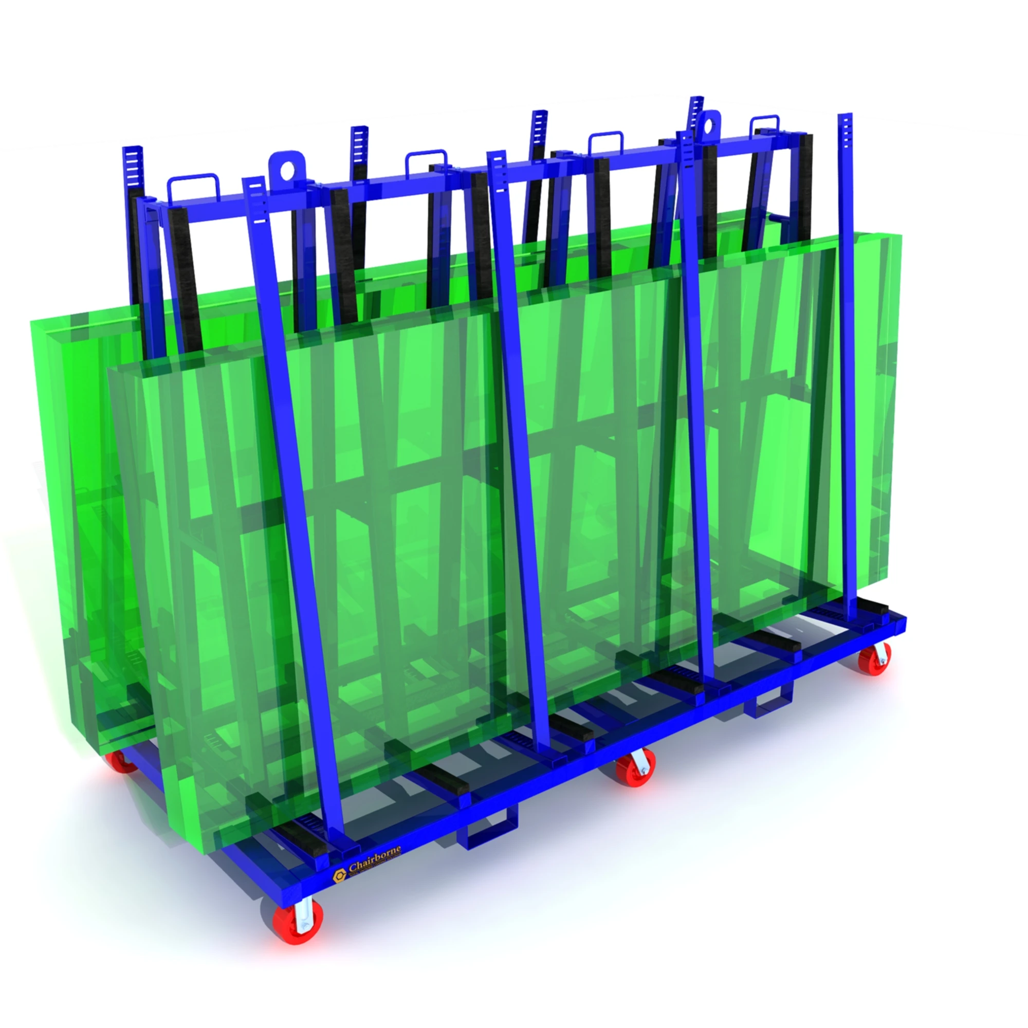 Промышленная металлическая пирамида на колесах для стекла производителя