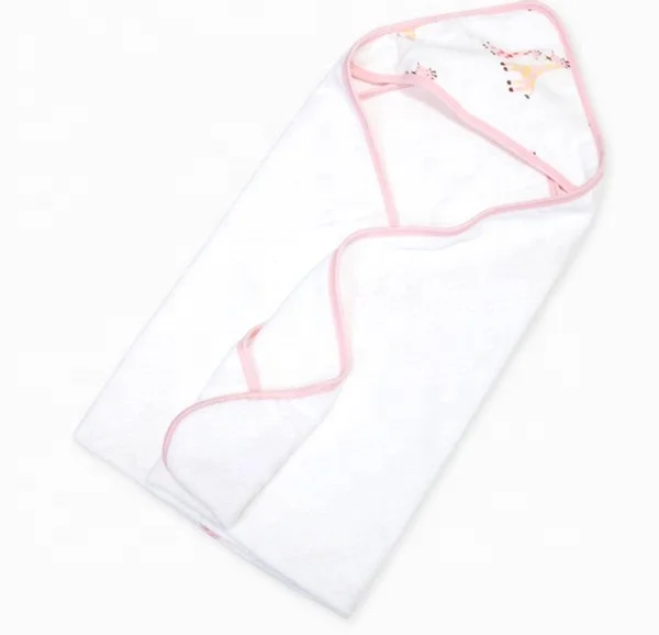 Muslin Terry Fabric Baby Bath Hooded Towels