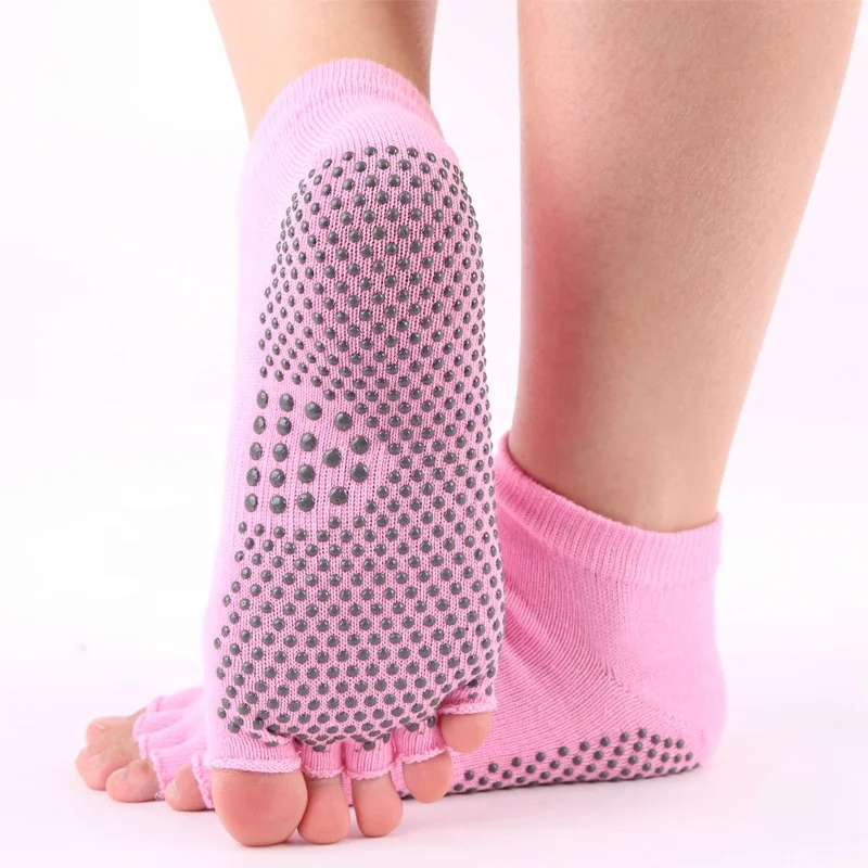 
Custom your own design bamboo open toe socks women for yoga 