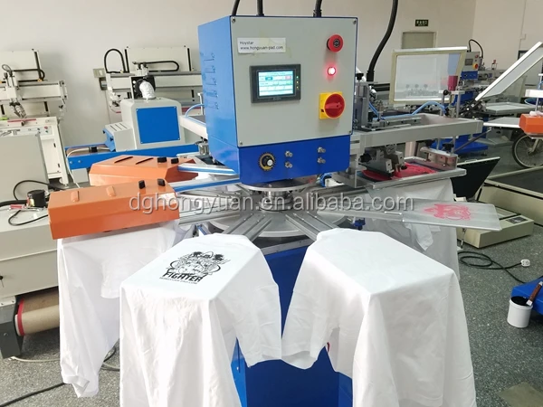 2 color silkscreen automatic octopus printing machine for paper bag/t shirts/swim cap