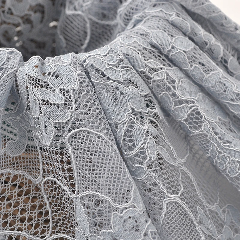 Chinese suppliers sell high quality solid color cheap hot Dubai French lace fabric