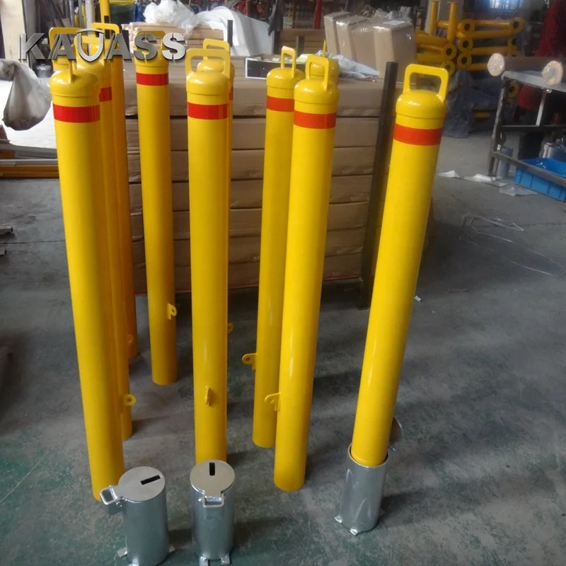 Углеродистая сталь, металлический дорожный ручной съемный безопасный замок для парковки, столбик