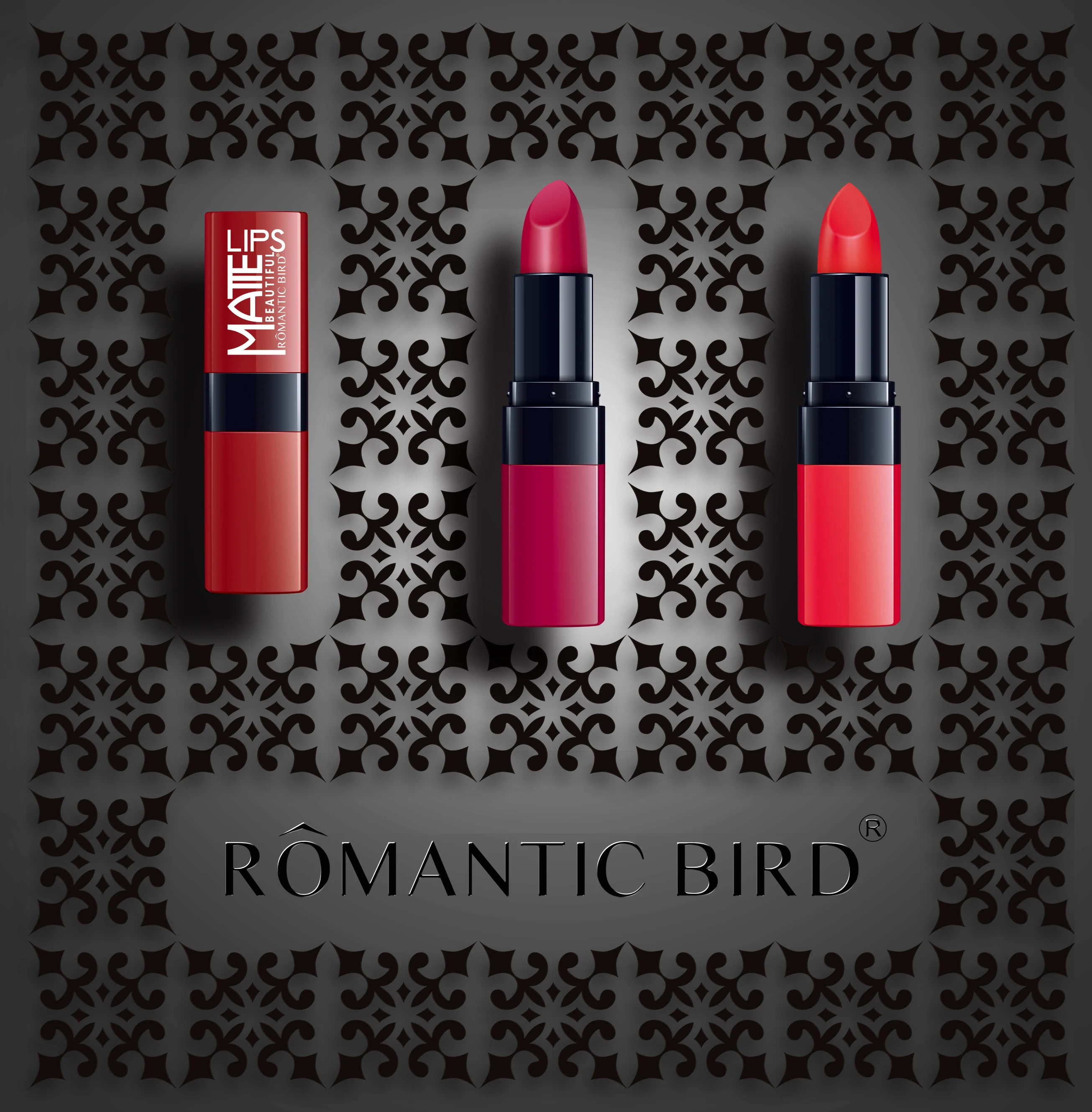 Romanticbird Lipstick R4577 manufacturers wholesale or make your own brand cosmetics matte lipstick instock