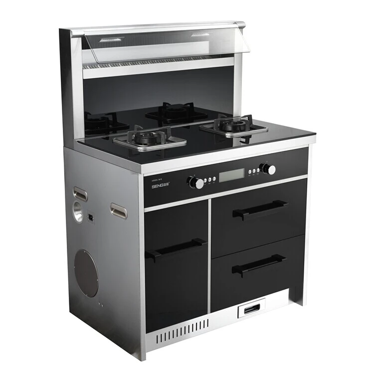 
New Integrated cooker combine free standing cooker with gas stove 