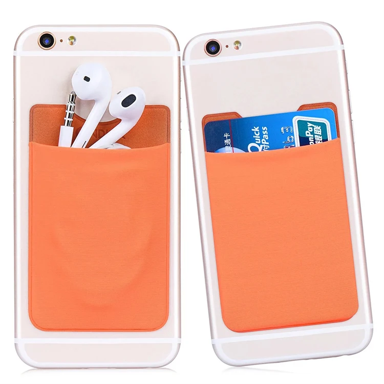 Promotional Gifts Fabric Credit Card Holder 3M Self-Adhesive Flexible  Mobile Phone Card Holder for Ad Items