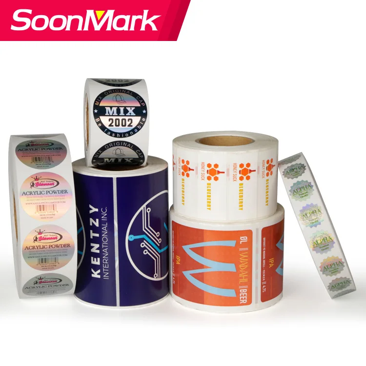 Custom Hot Stamping 2d/3d  Long Hologram Laser Sticker Label Holo Graphic Security 10ml Vial Bottle Labels for Anabolic