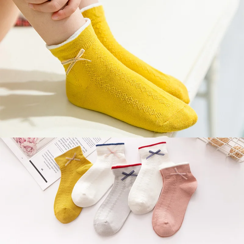 
Up-grade Summer cute bowknot baby cotton socks 