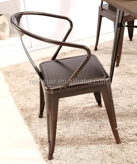Industrial Modern Style Wood Round Table Cafe Chair Used Restaurant Furniture Set