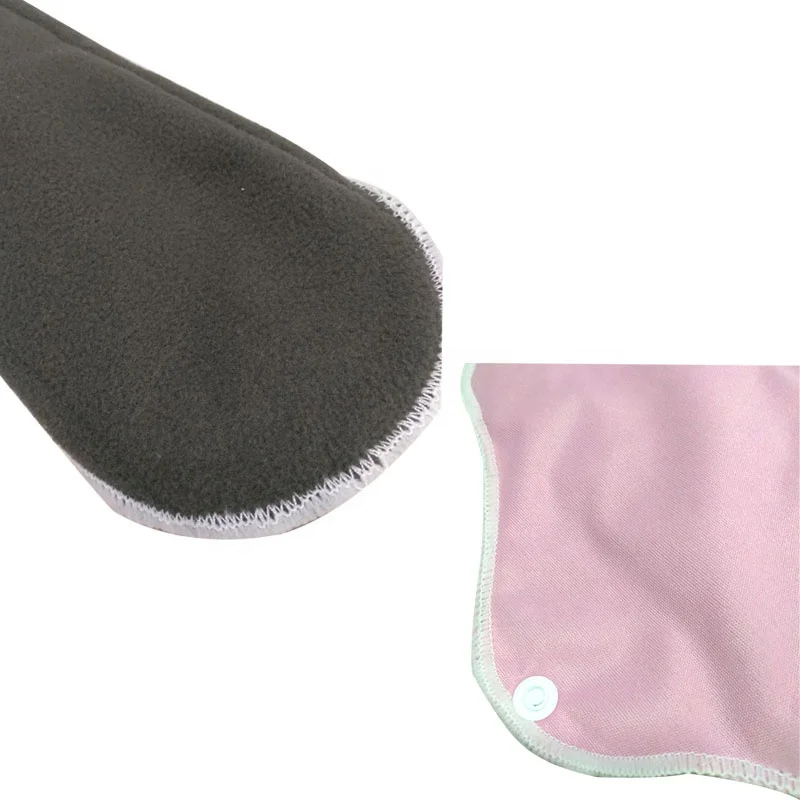 Pink Edge Sewing Menstrual Pads Washable Panty Liner Reusable Cloth Sanitary Pads