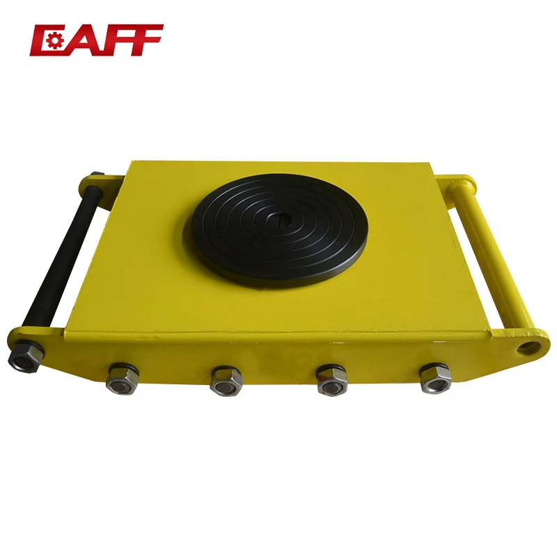 CRA 15T heavy duty machine moving skate roller Transport Cargo Trolley