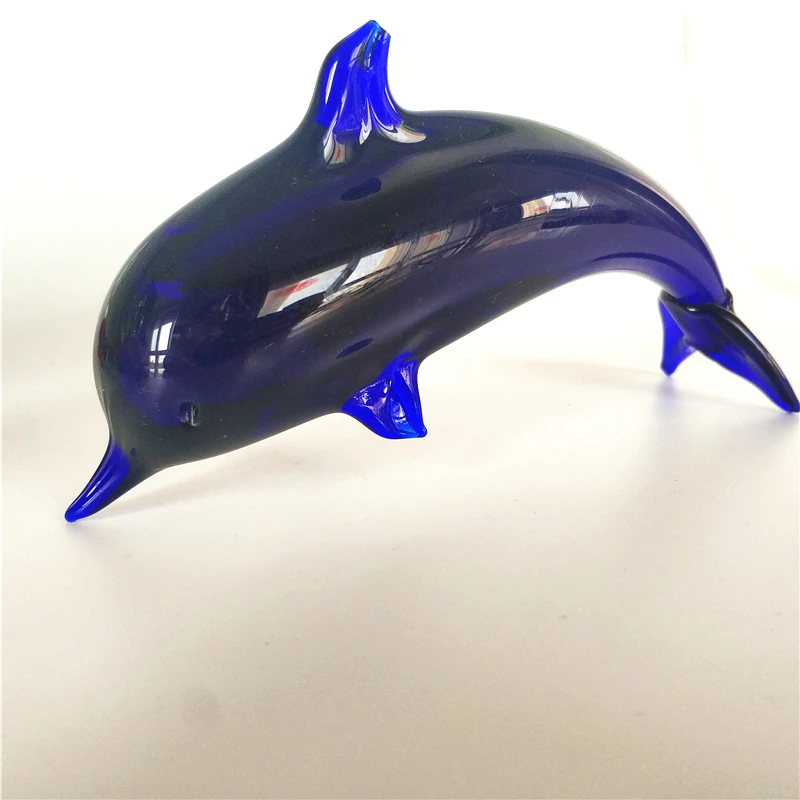 BIG SALE fancy murano glass blue dolphin