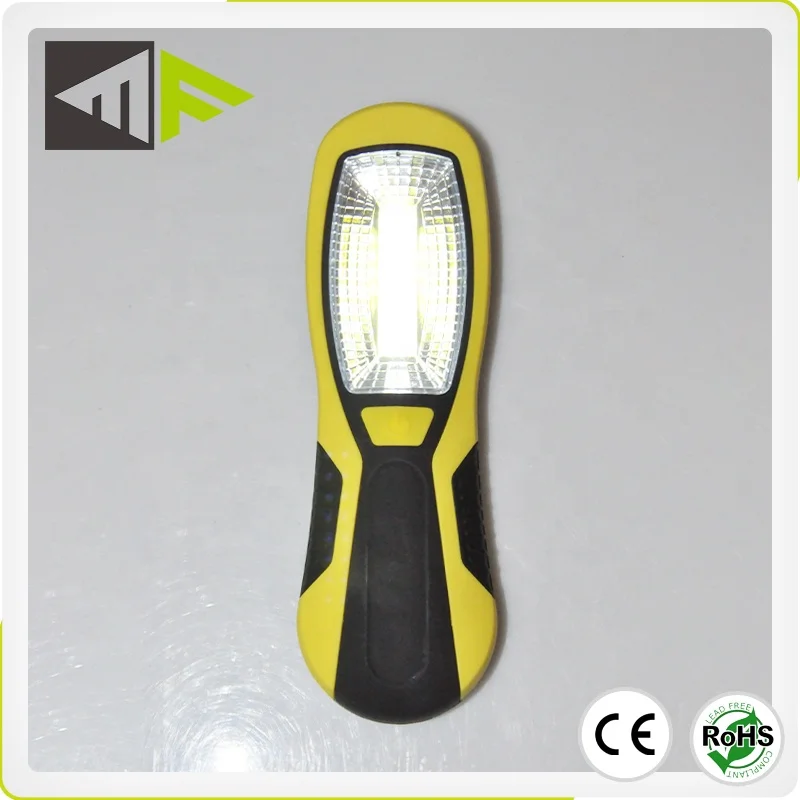 5W COB Portable LED Work Light Dry Battery Magnet Inspection Work Lamp with Hanger