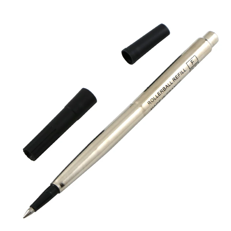Logo Printing Custom Branded Replaceable Pen Ink Metal Bulk Refills Cartridge Thick PK Rollerball Refill for Brand Pens