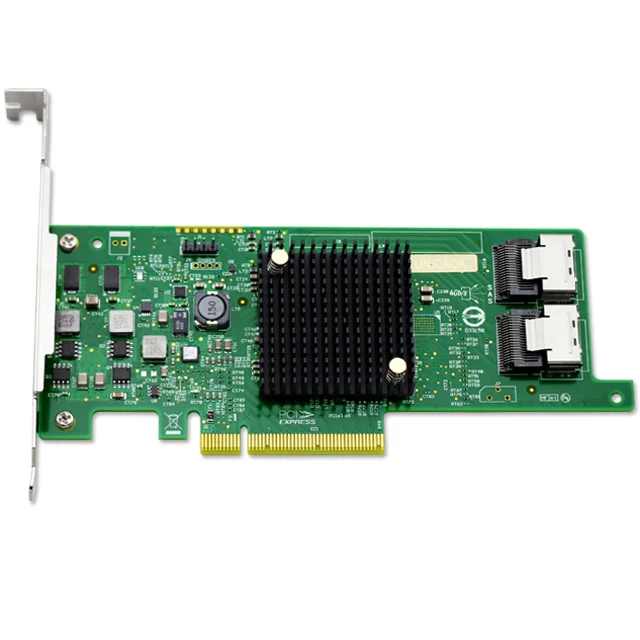 UNICACA AS2308T Плата управления SAS / SATA 6 Гбит / с Mini-SAS HD SSD PCIe3.0 X8 LSI 2308 8 порт 2 * 8087
