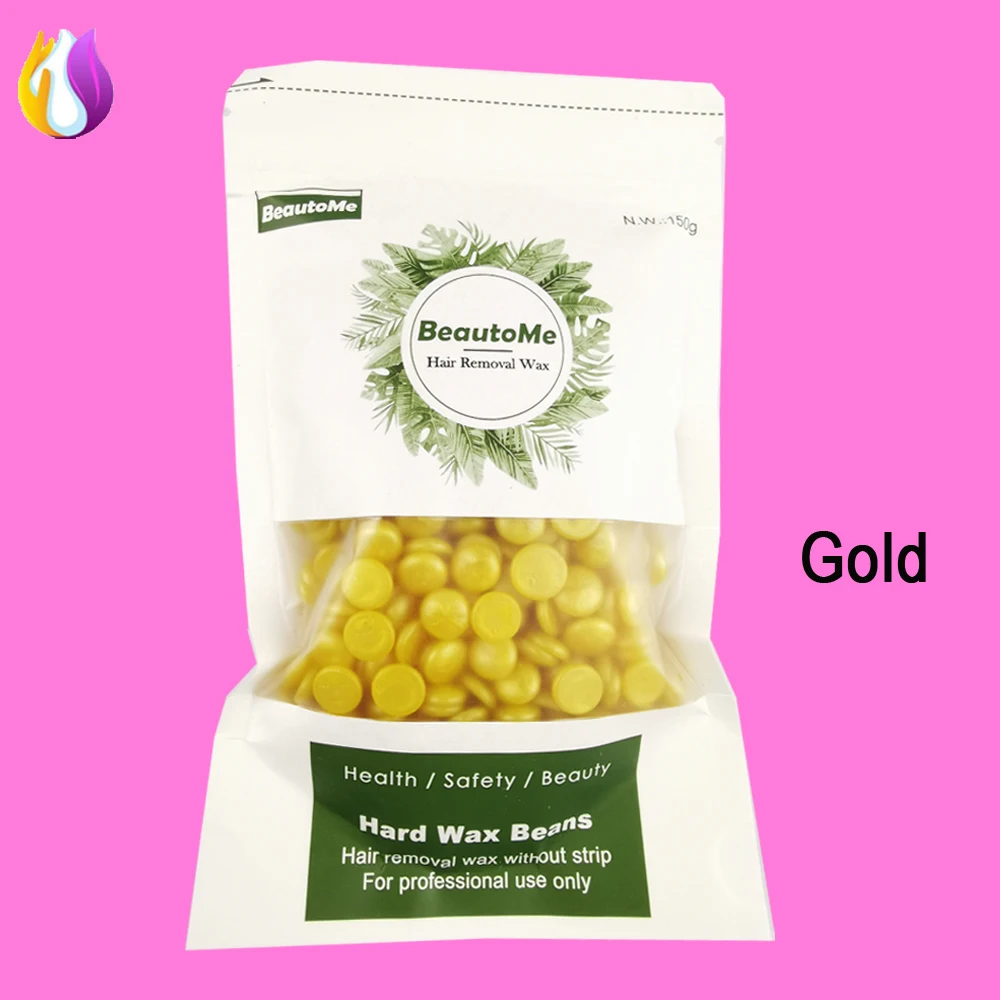 профессиональные безболезненно 150 г Золотой органических полосы менее воск для депиляции бисера горячий твердый воск бобы