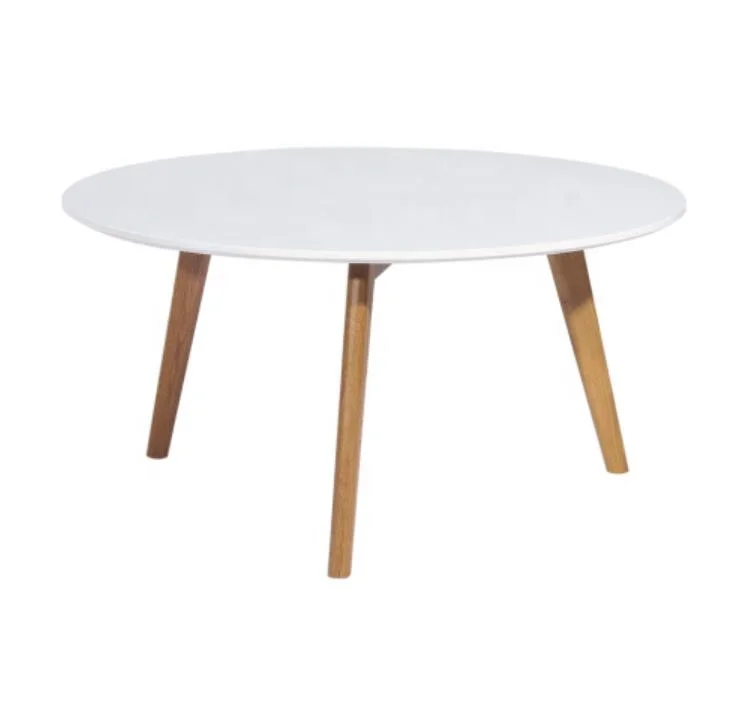 Hot sale modern design white restaurant MDF coffee side table