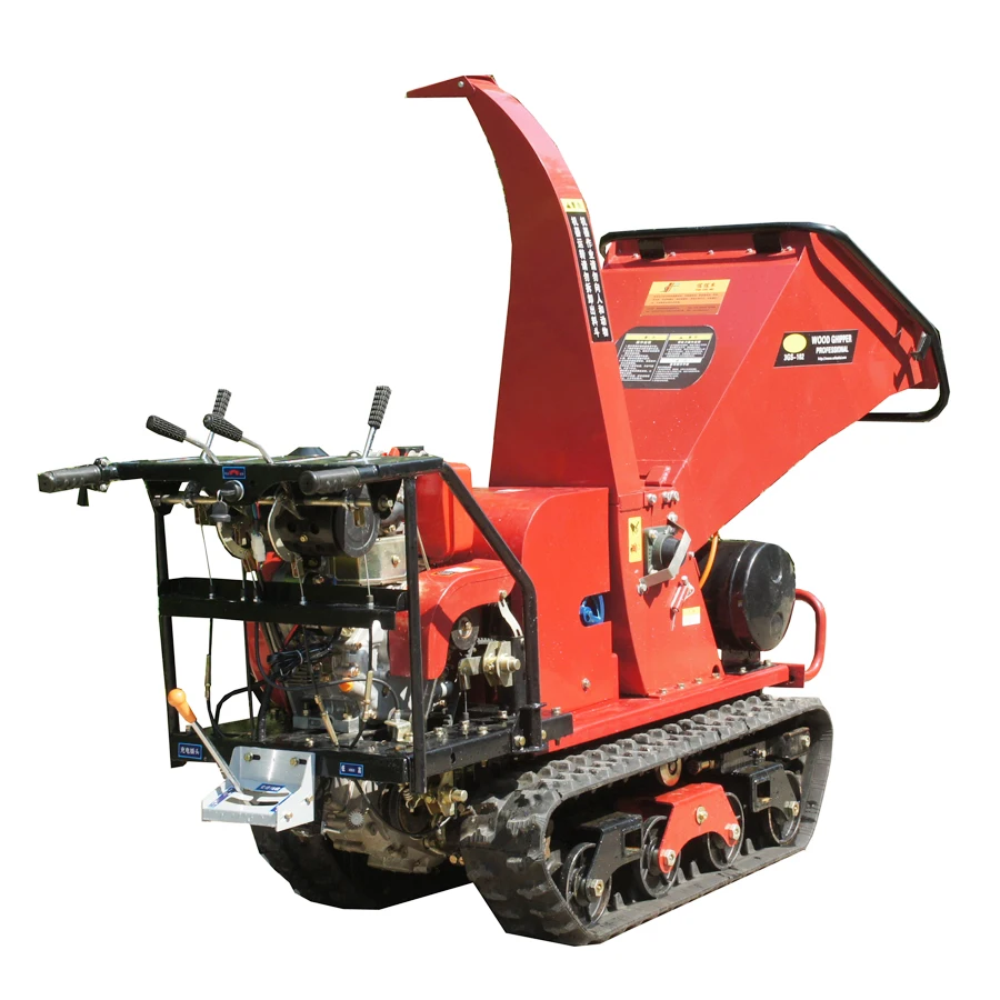 tree stump chipper with crawler