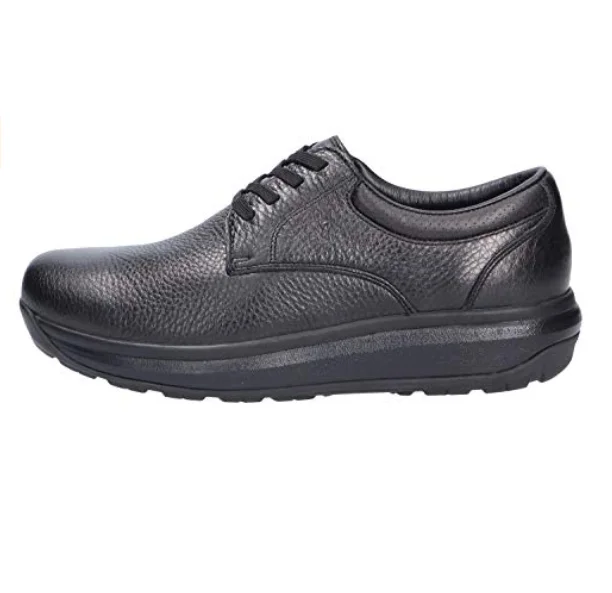 HBA10  black color hospital care central medicare genuine mustang leather comfortable high quality shoes Antibacterial washable