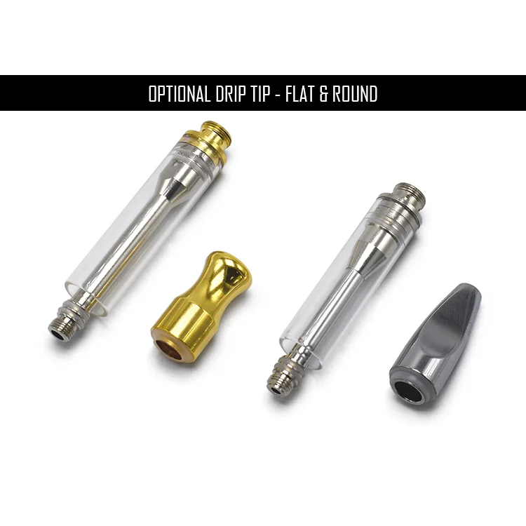 Интернет-магазин, Канада, IC1003 cbd масляный Золотой наконечник, картридж для вейпа, 510 резьбовое стекло, 0,5/1 мл, атомайзер с баком cbd