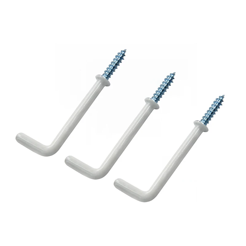 hot sell products White Coated L Type shouldered Square Hook