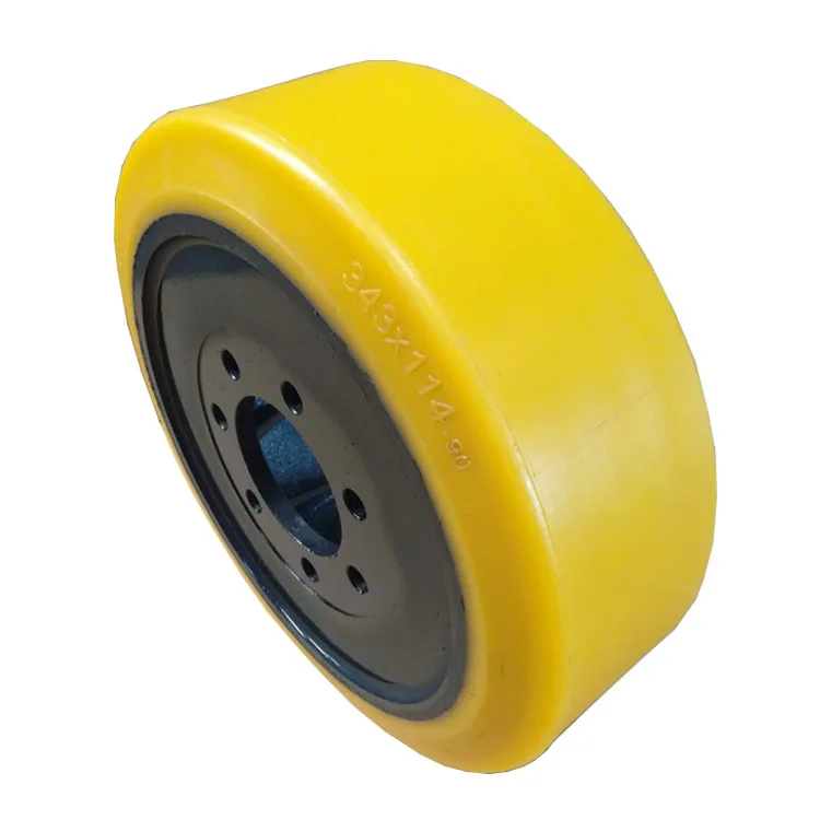 forklift parts polyurethane solid wheels 343x114-90 for Jungheinrich