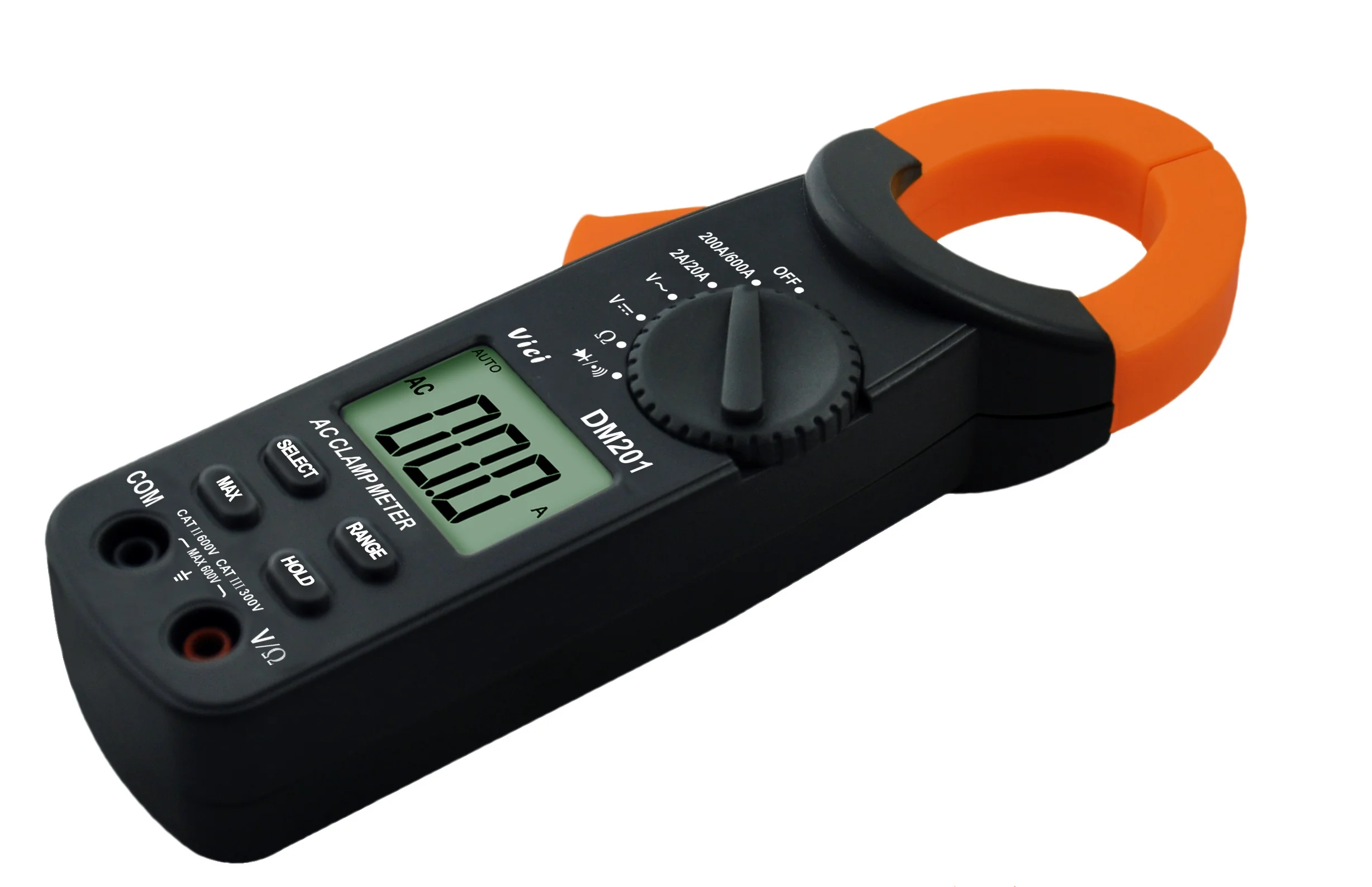 Pinza Amperimetrica Capacimetro Multimetro DM201