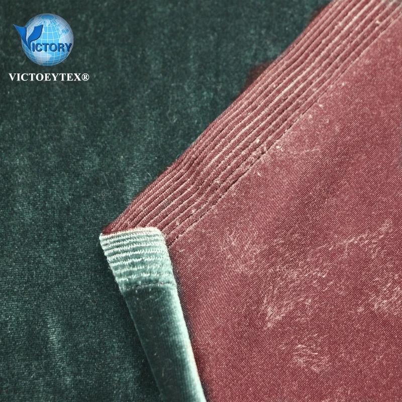 70 Polyester 22 Nylon Chinlon 8 Spandex Double Colors Knit Weave Warp Velour Stretch Elasstane Korea Velvet Fabric for Plants