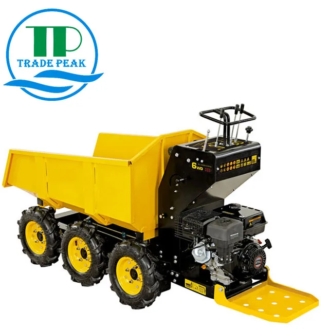 Powered Barrow 4.8KW All Terrain Heavy Duty 300Kg Load Capacity Gasoline Engine Powered Small Barrow