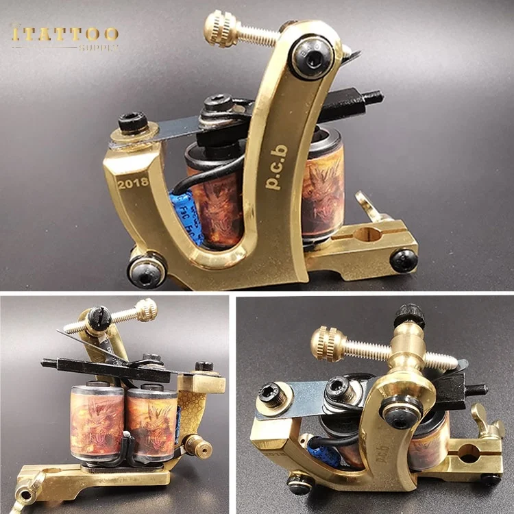 I Tattoo Supply 2019 Newest Permanent makeup CNC handmade coil tattoo machine
