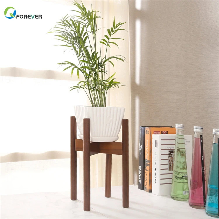 Adjustable Plant Stand Indoor Outdoor Mid Century Modern Planter Stand