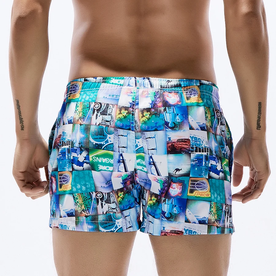 Wholesale Cheap Swimwear Beachwear Men Printed Mens Board Shorts 100% Polyester Men Swimwear Short Private Label Branded