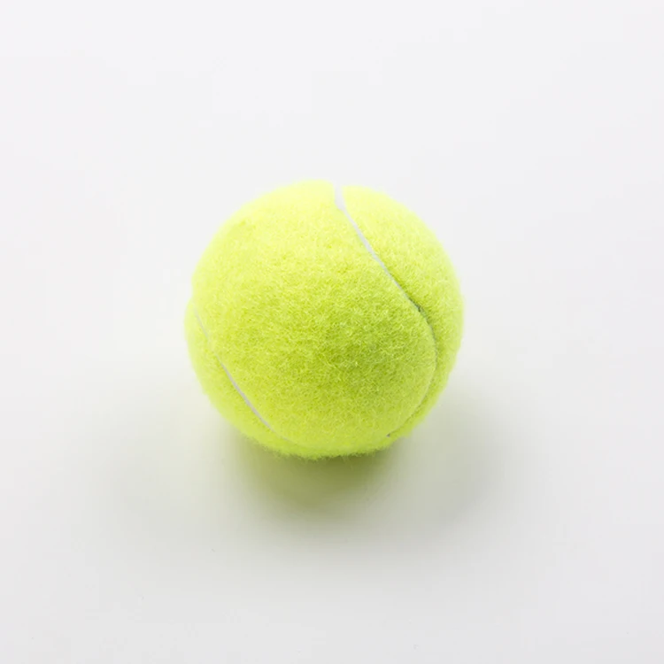 Cheap oem promotional custom rubber yellow color match training tennis ball