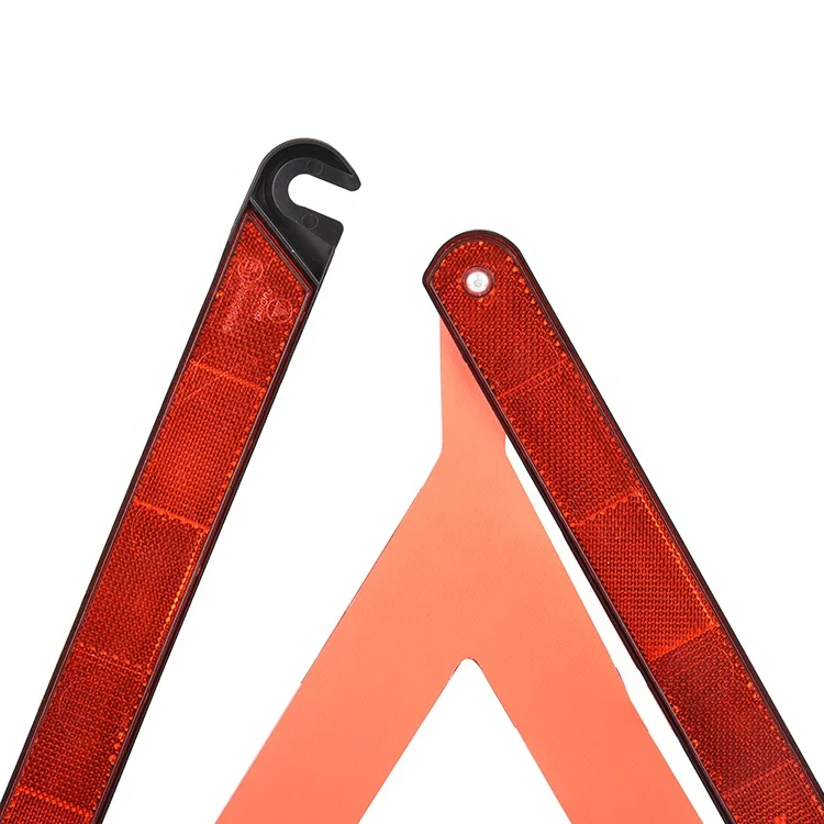 E-MARK roadway safety car warning reflector triangle auto red road traffic reflective triangle