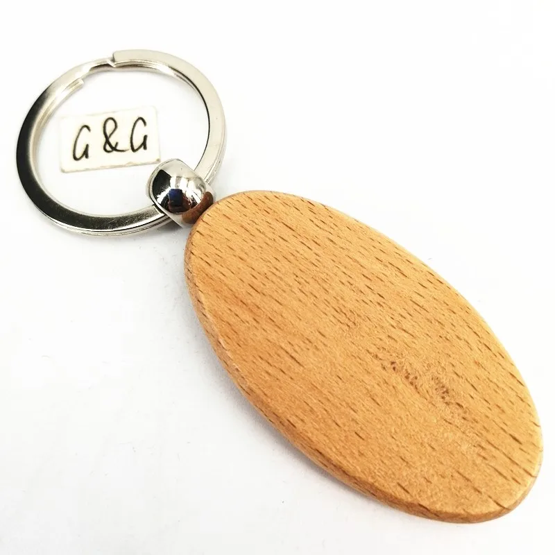 Оптовая продажа с фабрики пользовательские формы деревянный брелок