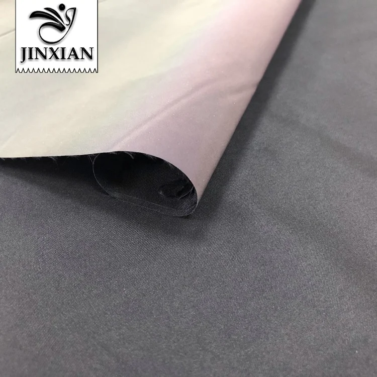 Fashion sportswear Rainbow Reflective Fabric for safety clothing