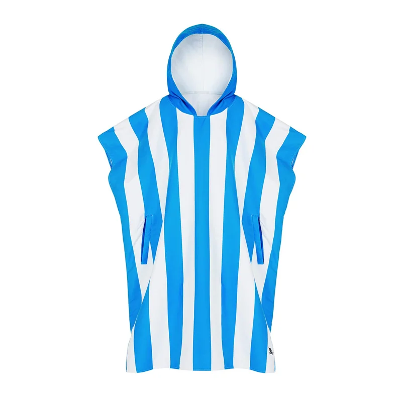 2023 Quick Drying Recycled Surf Absorbent Waterproof Microfiber Terry Beach Poncho Towel Changing Robe