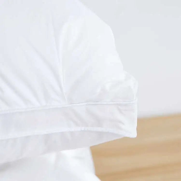 Pillow100% Cotton Fabric Down Feather Pillows Cheap Decorative Hotel Insert Pillow Almohada Fluffy Bed Pillow For Sleeping
