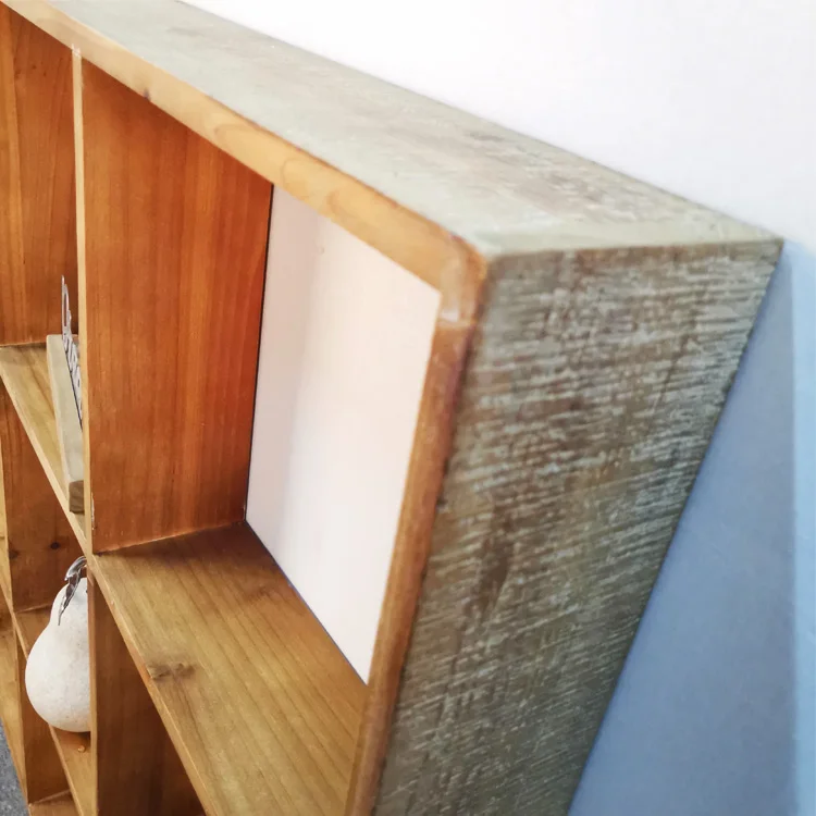 Solid wood designs wall mounted book shelf for storage