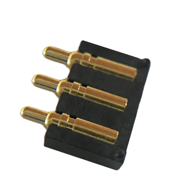 Customized Spring Battery Connector 3 Pin,Battery Spring Pogo Pin Connector,Spring Loaded Contact Pin