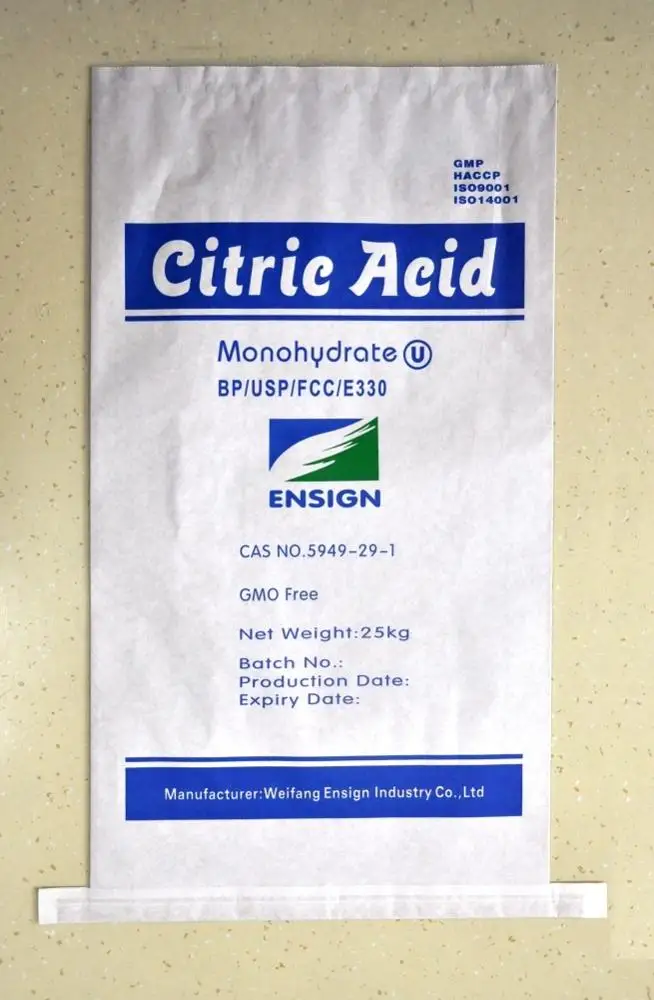 
Ensign BrangCitric Acid Monohydrate/Anhydrous BP/EP/USP 