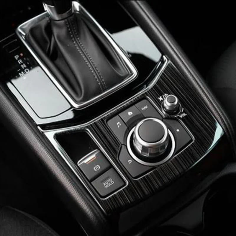Stainless Steel Car Styling Interior Electronic Hand Brake Cover Trim For Mazda CX-5 CX5 2017 2018 2019 Accessories