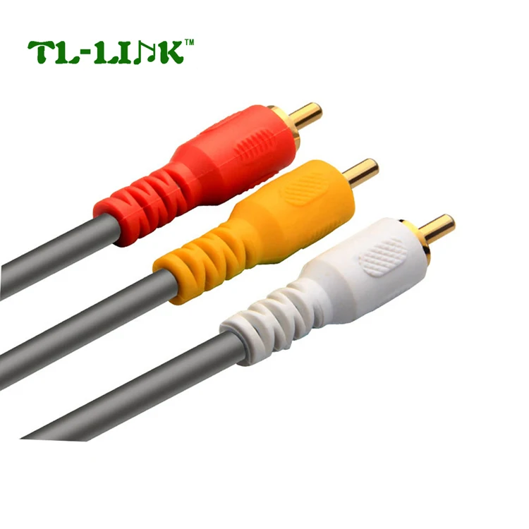 3 RCA до 3 RCA кабель штекер адаптер аудио-и видеоконвертер AV кабель провода шнур