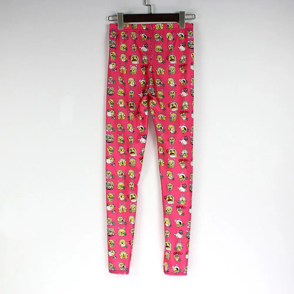 
Custom Print 92% polyester 8% spandex women red knitted brushed leggings 