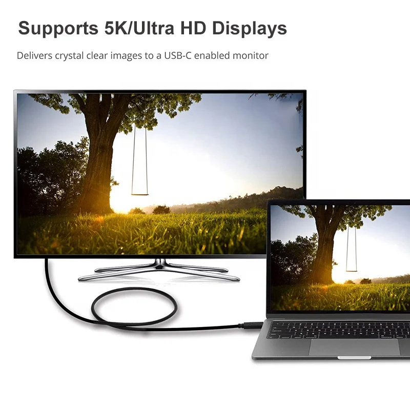 USB-IF 2019 Сертифицированный PD 100 W (20V5A) Thunderbolt 3 кабель 40G Тип C кабели