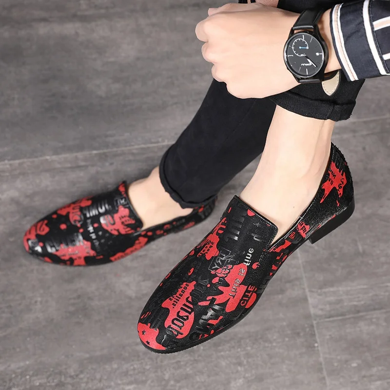 
Мужская обувь без шнуровки SS0499 в европейском стиле, повседневная обувь для парикмахеров, 2019 