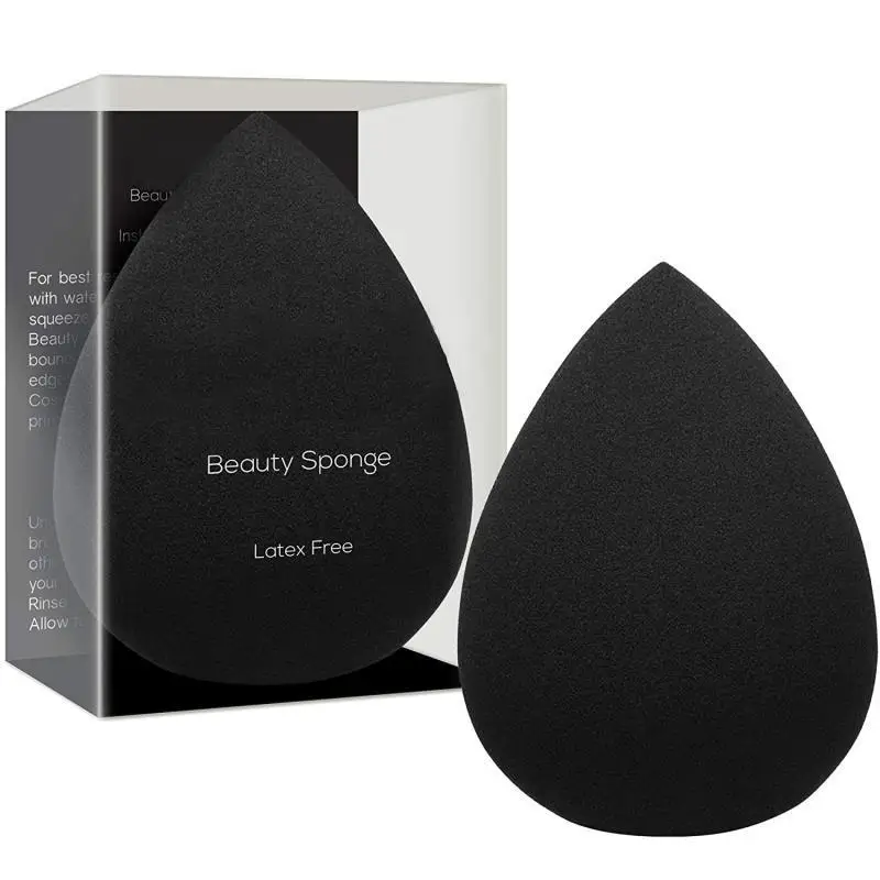 
2021 Hot Selling Black Color Beauty Makeup Set Blender Beauty Foundation Blending Sponge 
