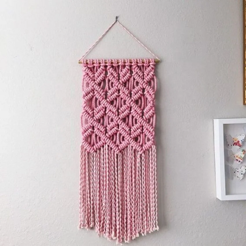 Handmade Organic Macrame Wall Hanging for Sale on Amazon Etsy