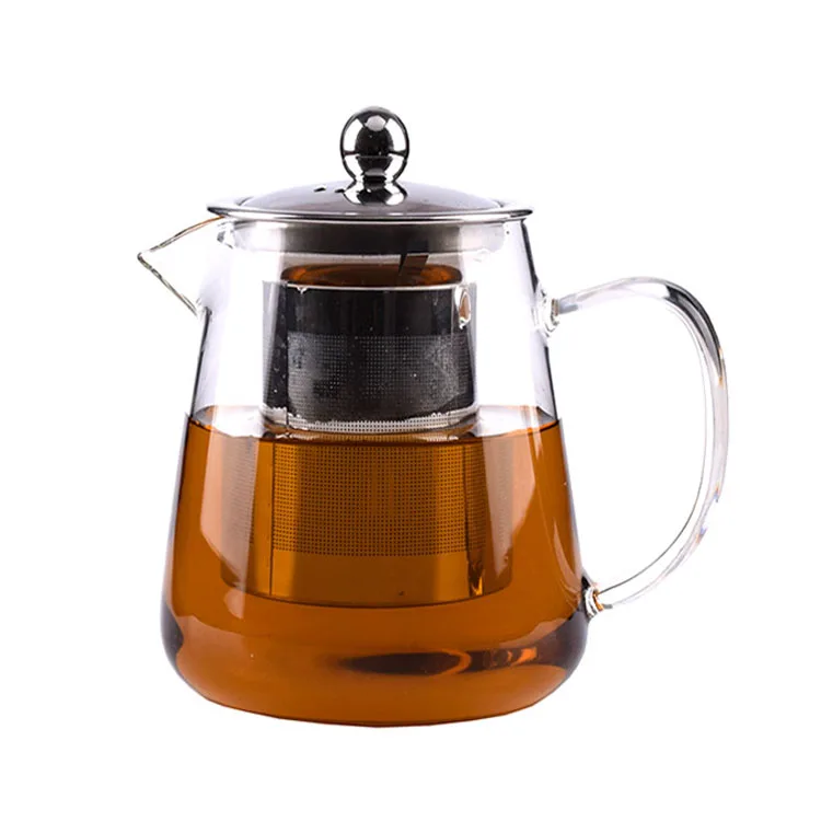 950 мл стеклянный чайник, стеклянный чайник с 304 нержавеющая сталь заварки
